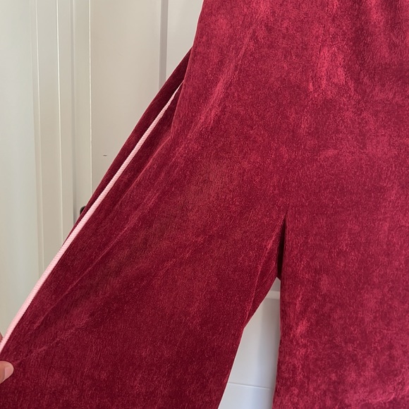 Bordeaux Corduroy Overall Romper - Picture 3 of 5